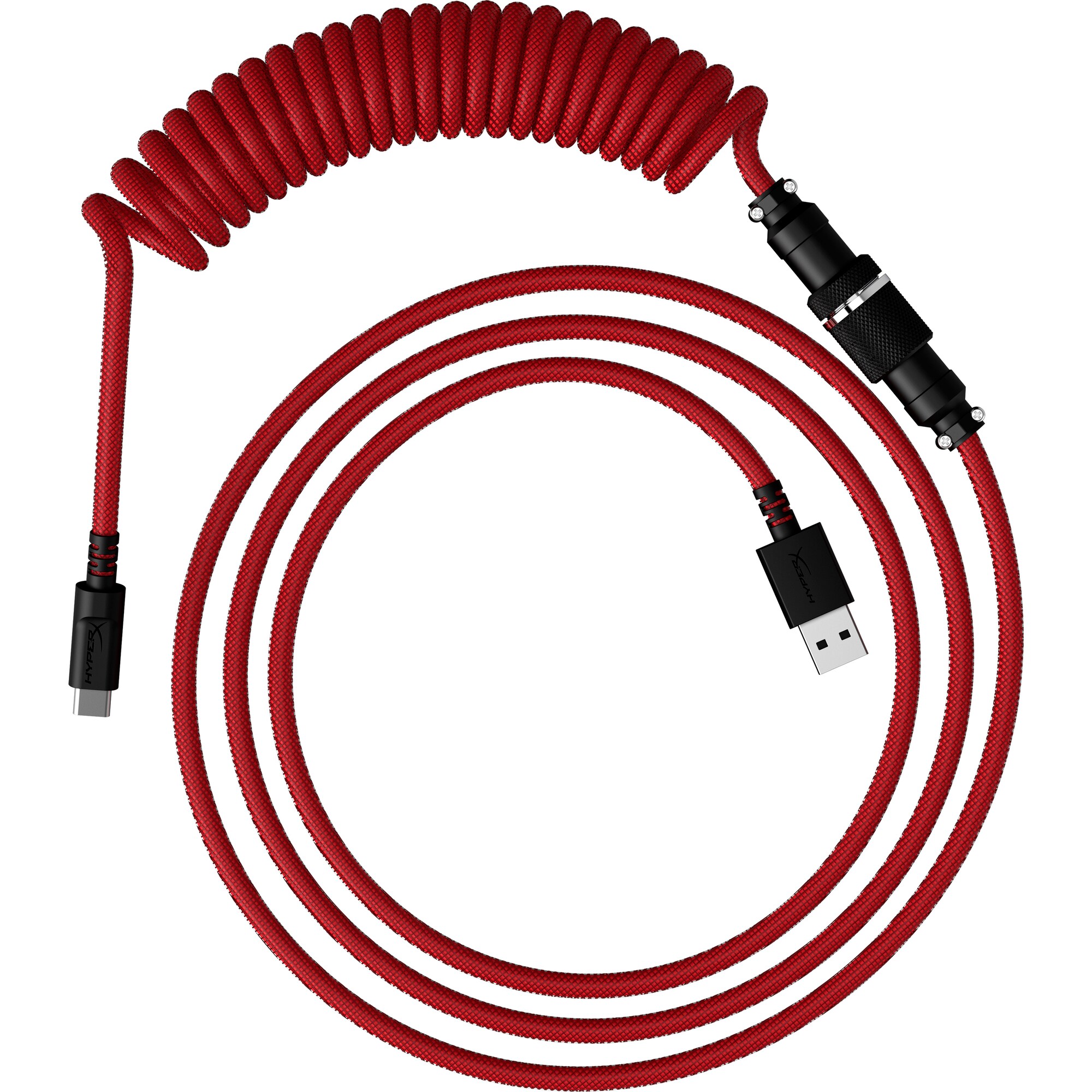 HyperX USB-C Coiled Cable Red-Black - Příslušenství ke klávesnici3 