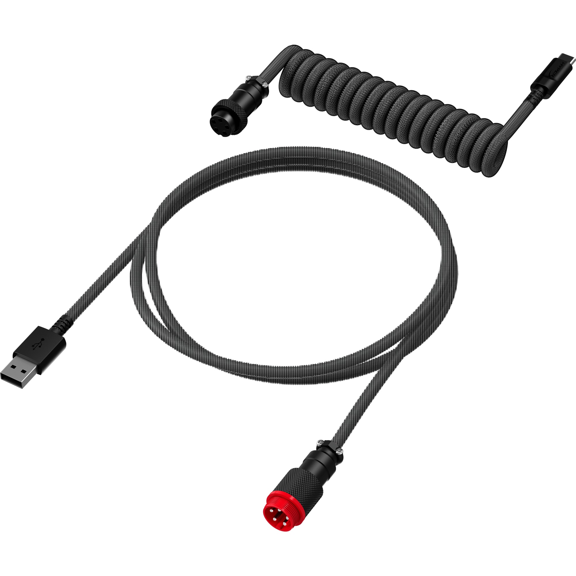 HyperX USB-C Coiled Cable Gray-Black - Příslušenství ke klávesnici2 
