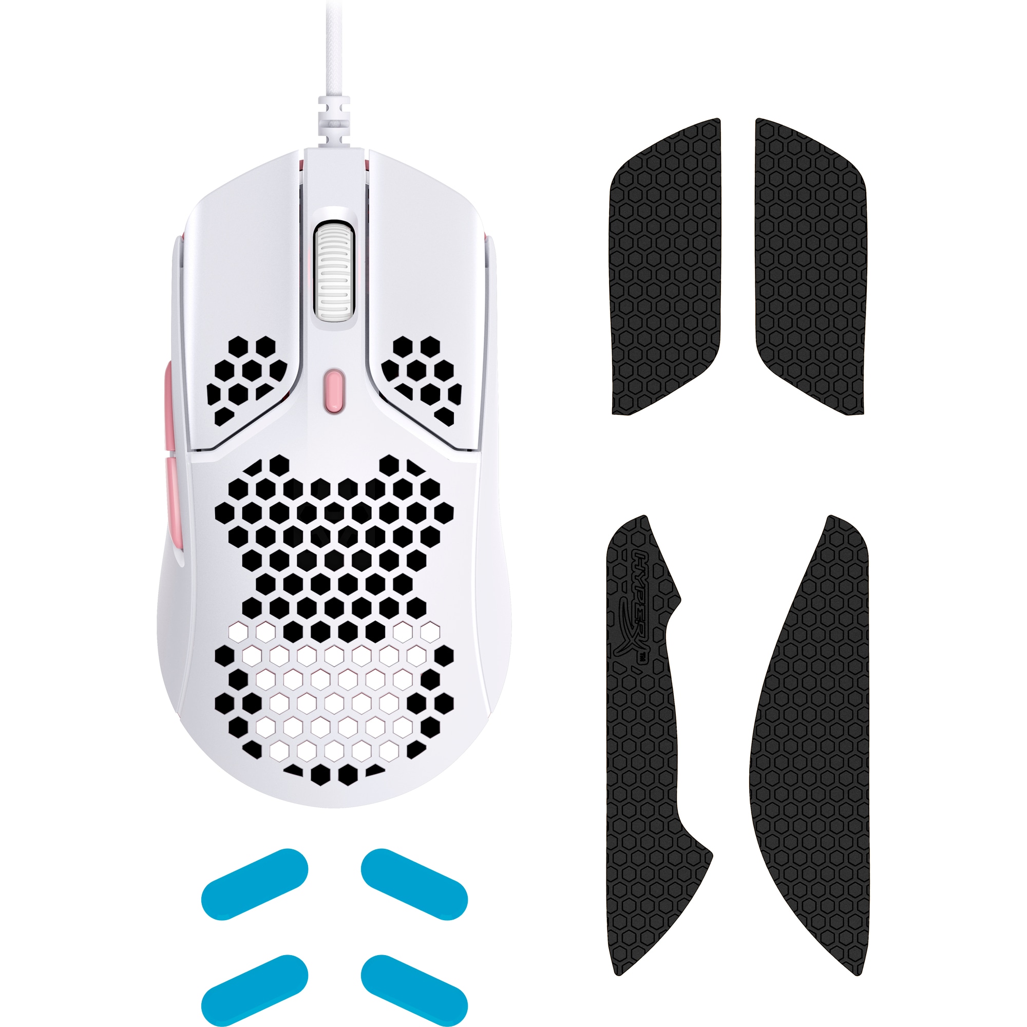 HyperX Pulsefire Haste - Gaming Mouse (White-Pink) (HMSH1-A-WT G) - Myš0 