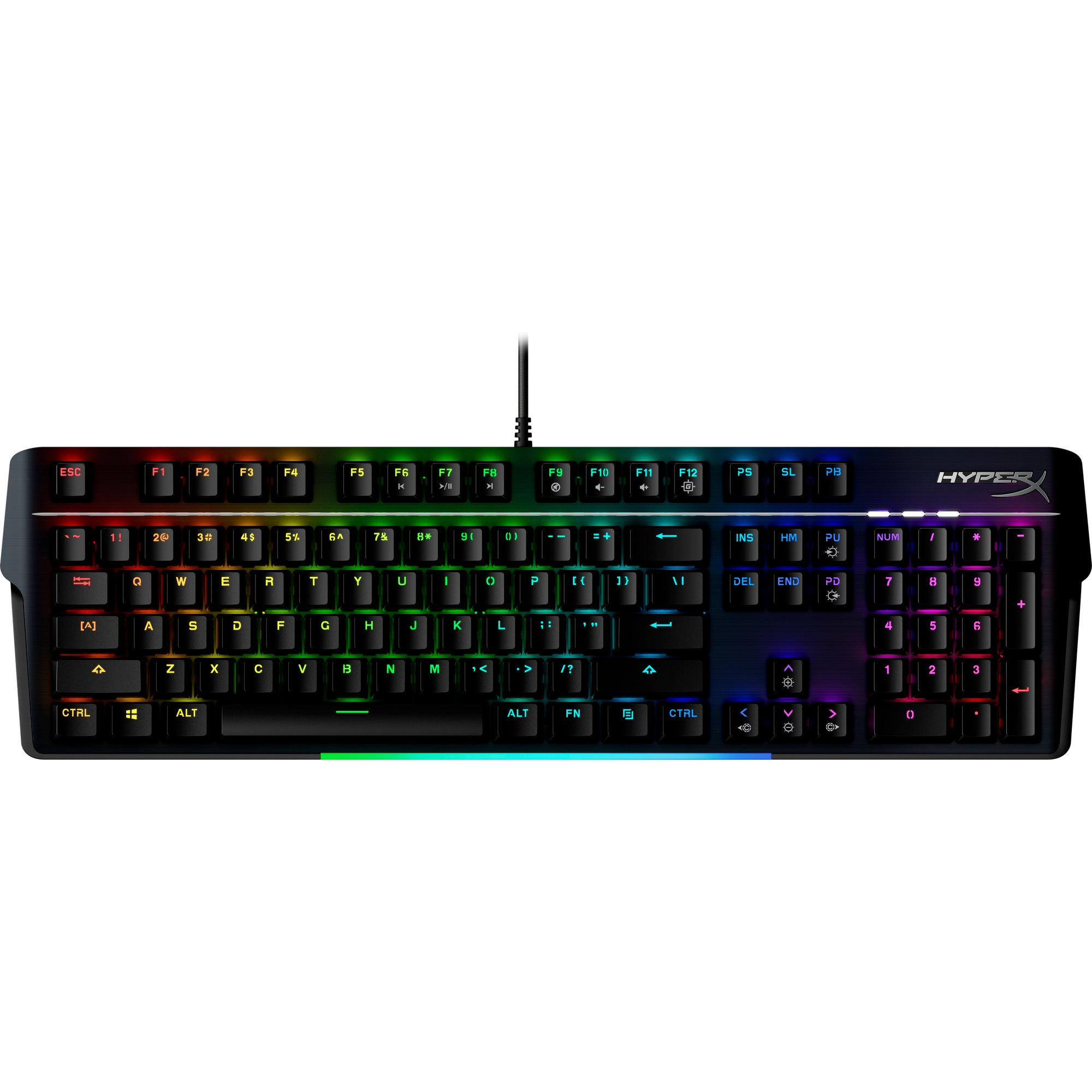 HyperX Alloy MKW100 - Mechnical Gaming Keyboard - Red (US Layout) (HKBM1-R-US/ G)-US - Klávesnice3 