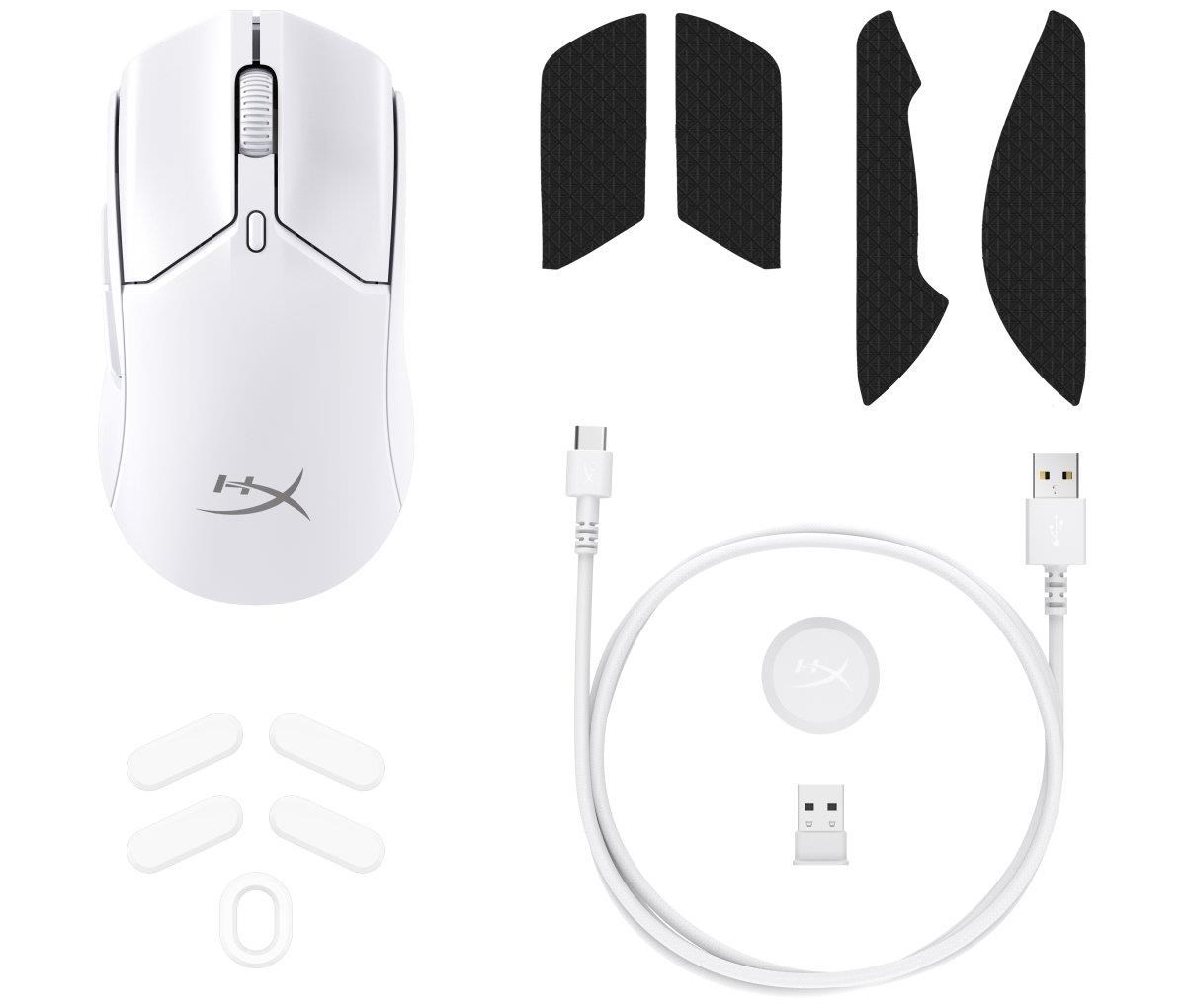 HyperX Pulsefire Haste 2 Mini Wireless White Gaming Mouse - Myš3 