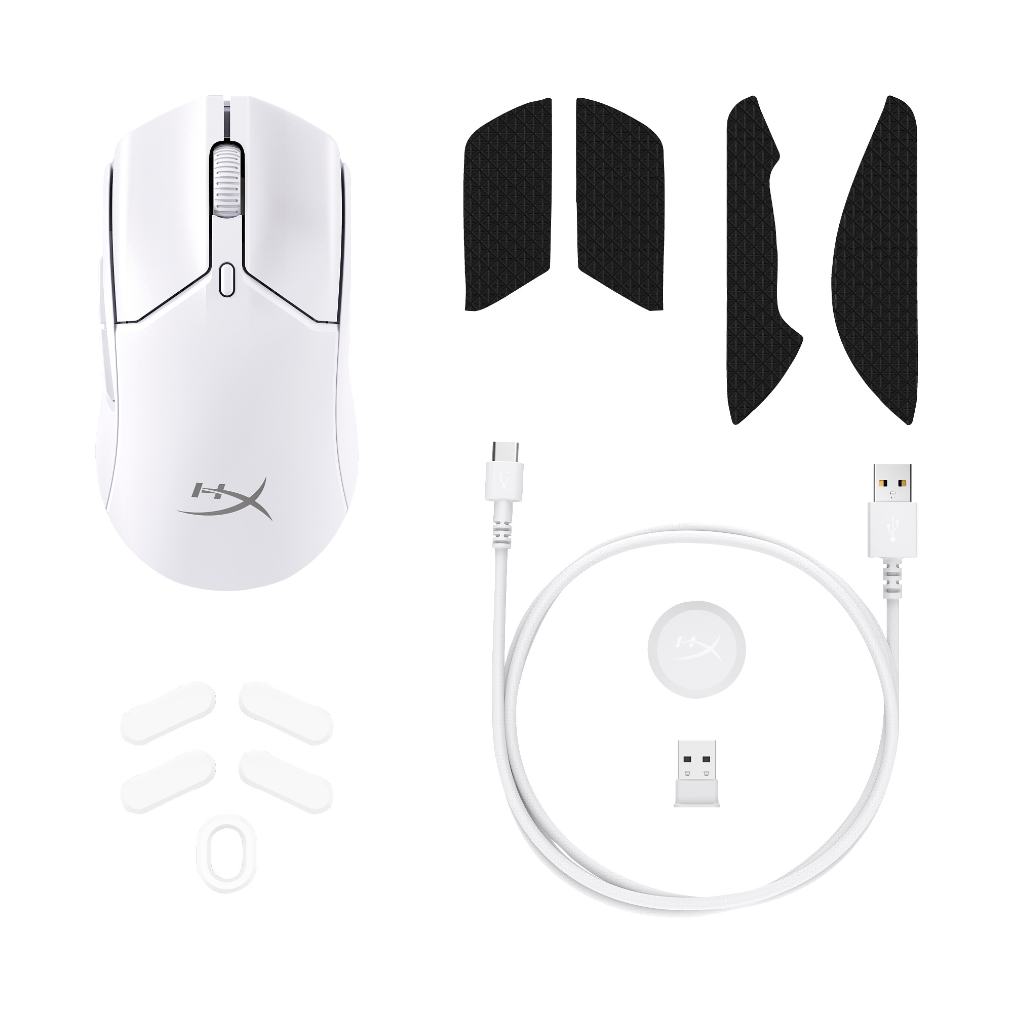 HyperX Pulsefire Haste 2 Mini Wireless White Gaming Mouse - Myš7 