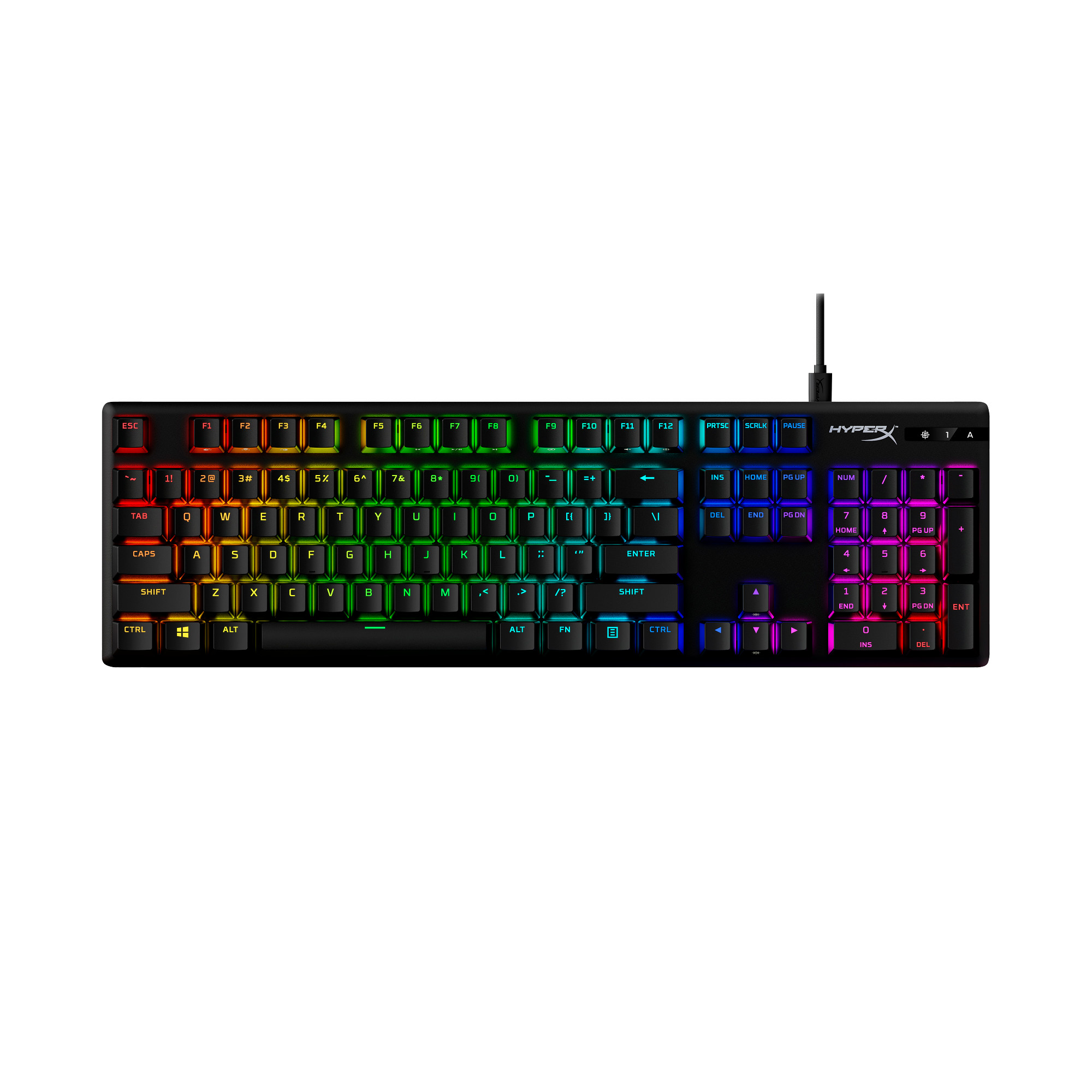 HyperX Alloy Origins PBT HX Blue Gaming Keyboard-US - Klávesnice2 