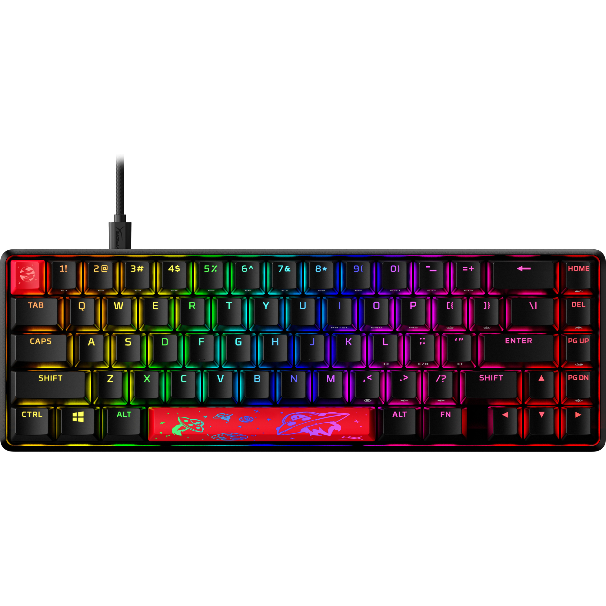 HyperX Alloy Origins 65 - Mechanical Gaming Keyboard - HX Red (US Layout) (HKBO1T-RD-US/ N)-US - Klávesnice3 