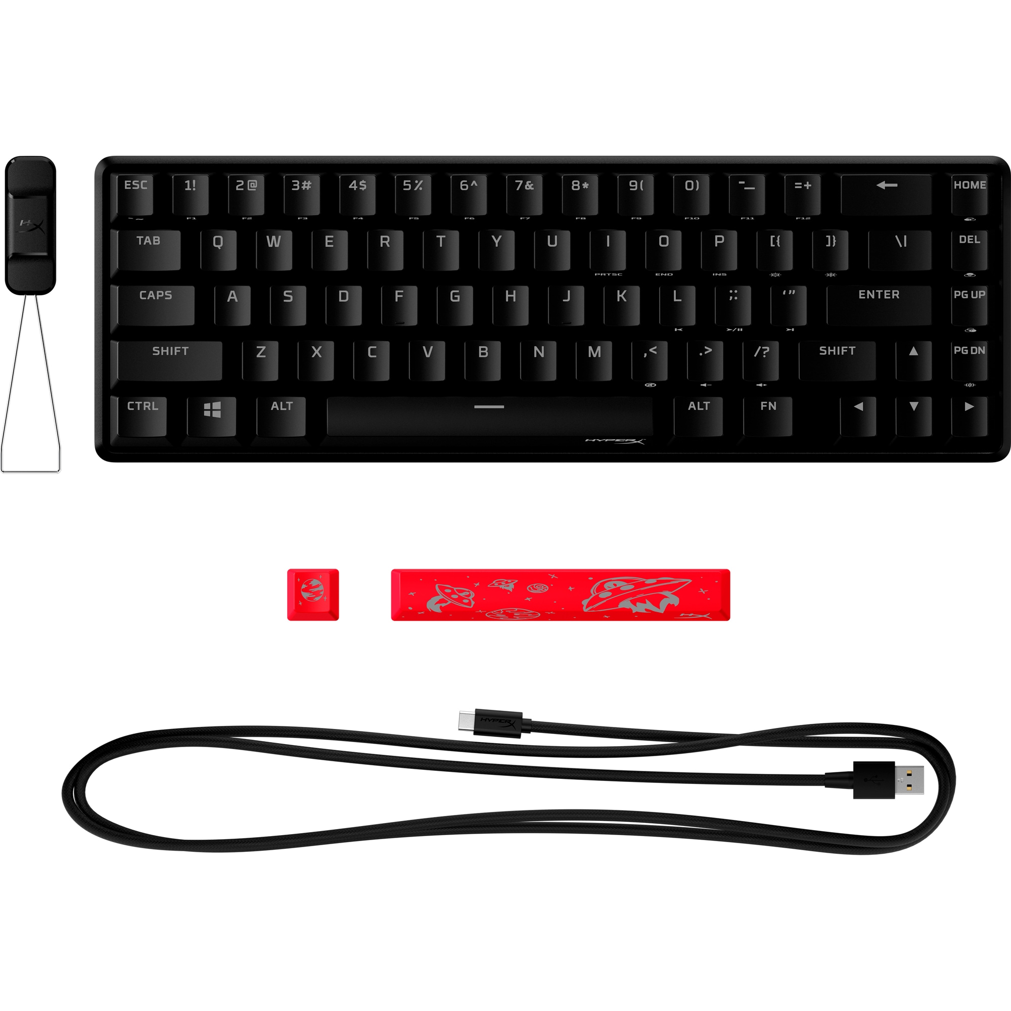 HyperX Alloy Origins 65 - Mechanical Gaming Keyboard - HX Red (US Layout) (HKBO1T-RD-US/ N)-US - Klávesnice5 
