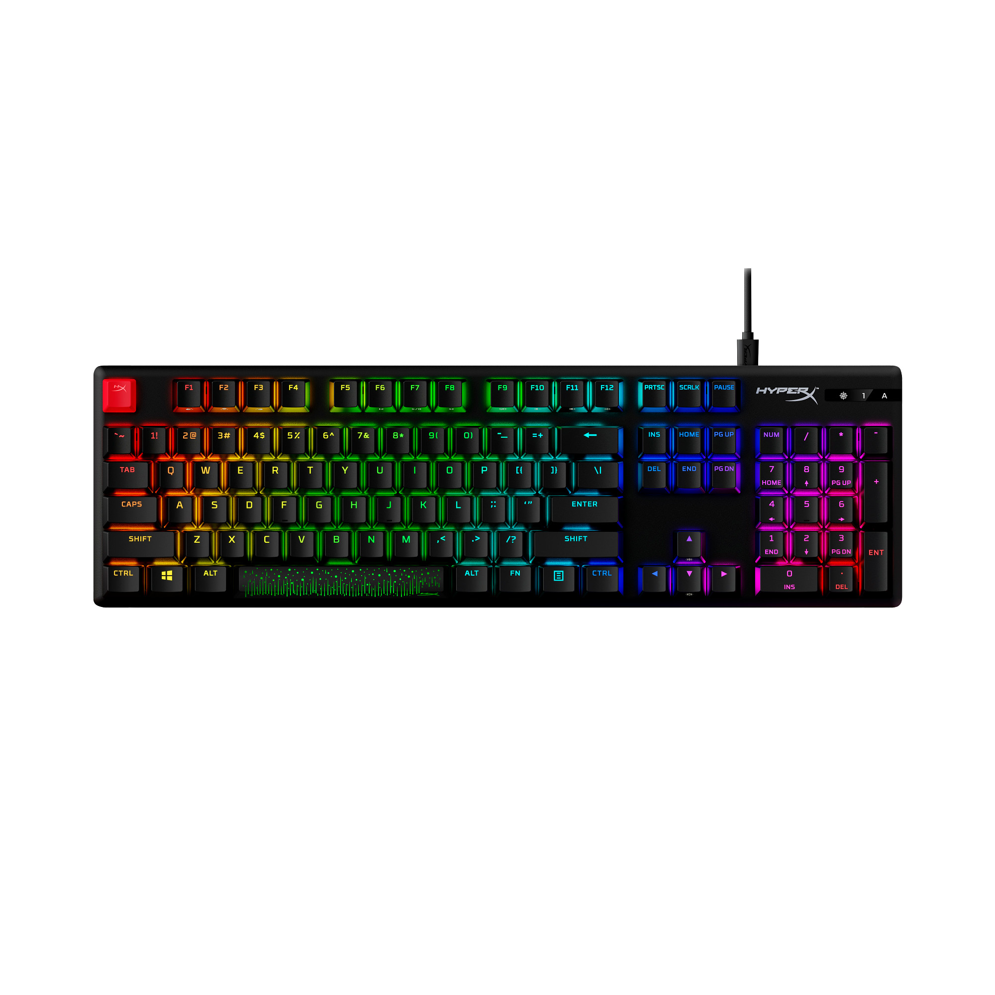 HyperX Alloy Origins PBT/ Drôtová USB/ US layout/ Čierna