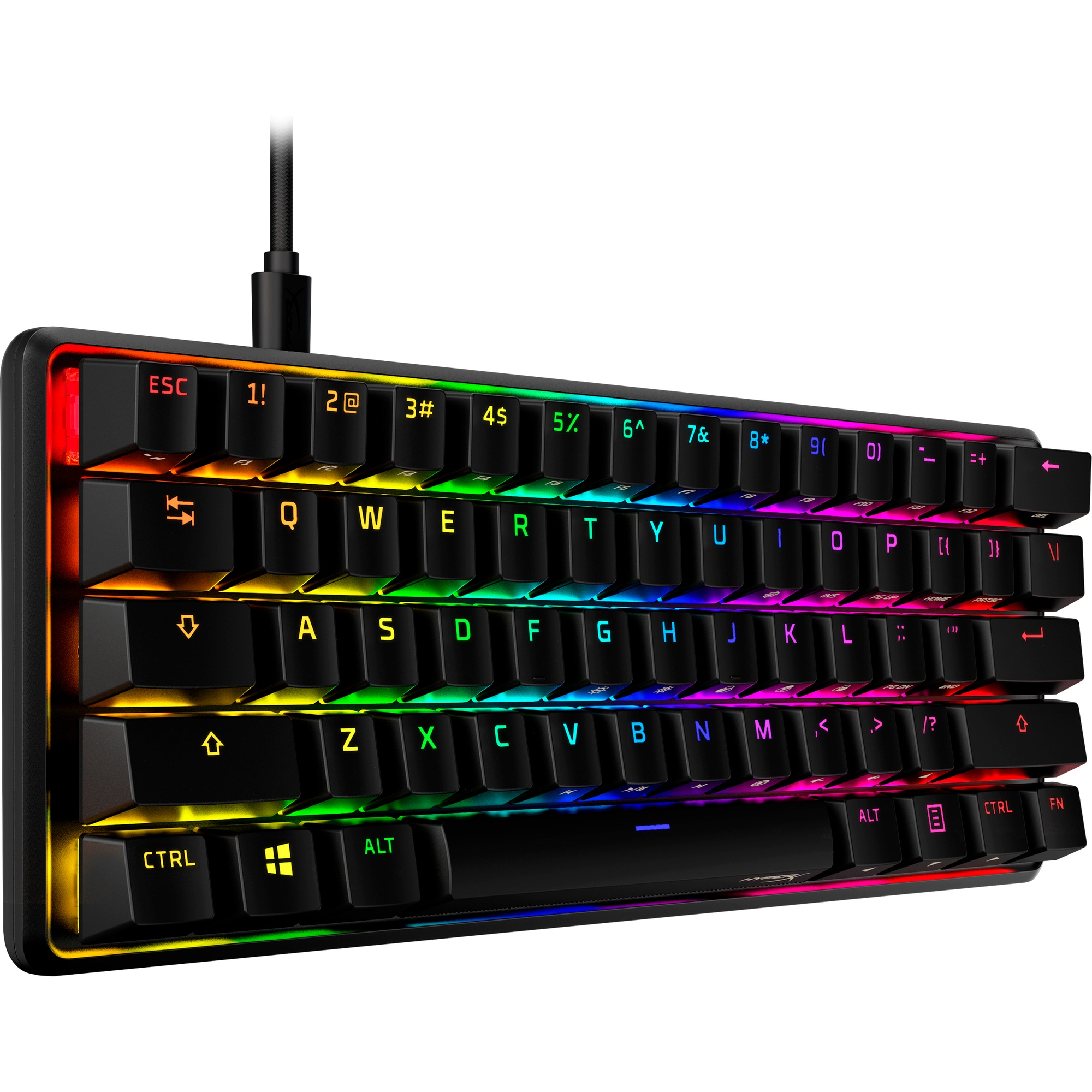 HyperX 60 Alloy Origins AQU Gaming Keyboard-US - Klávesnice5 