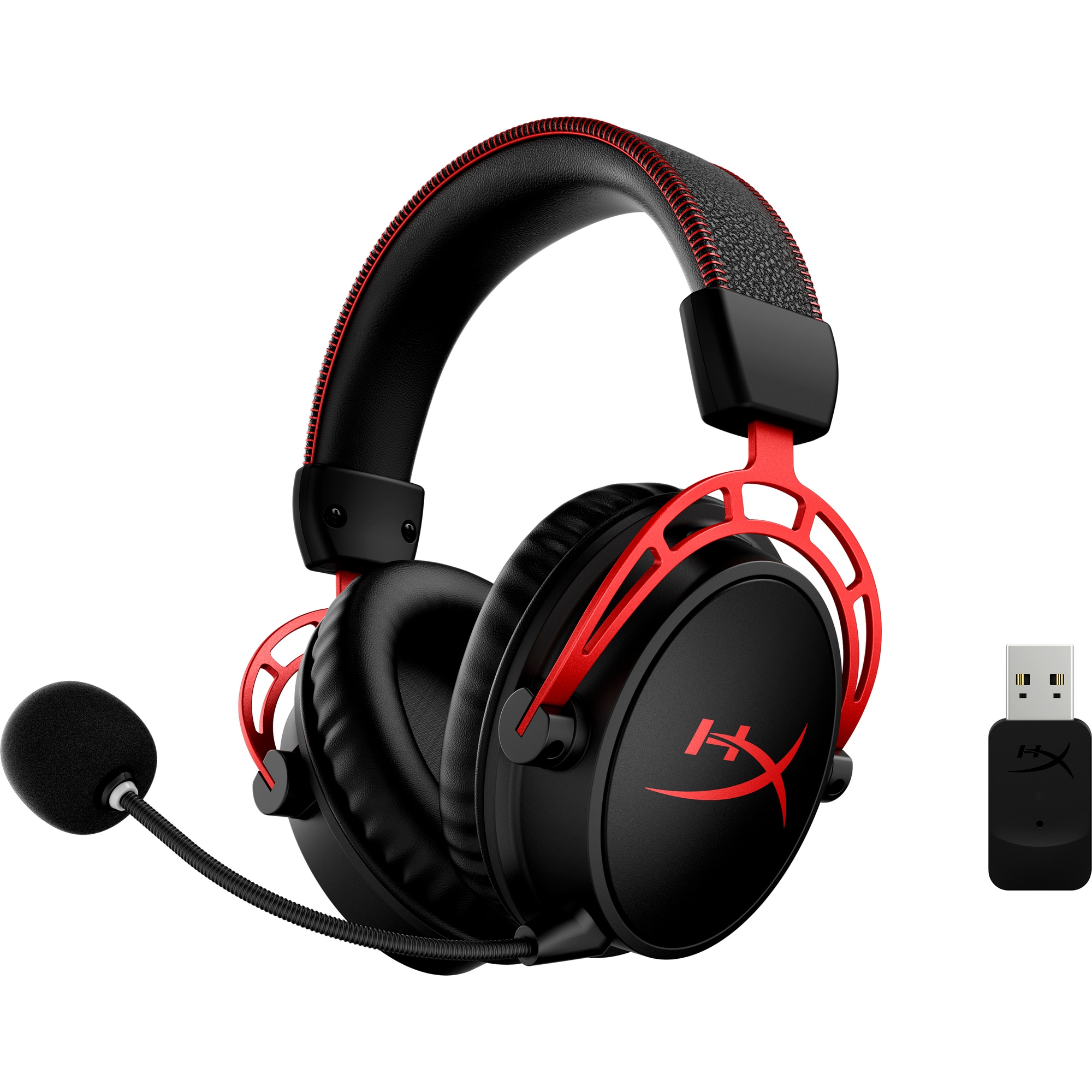 HyperX Cloud Alpha Wireless RED GAM HEADSET - Sluchátka k PC4 