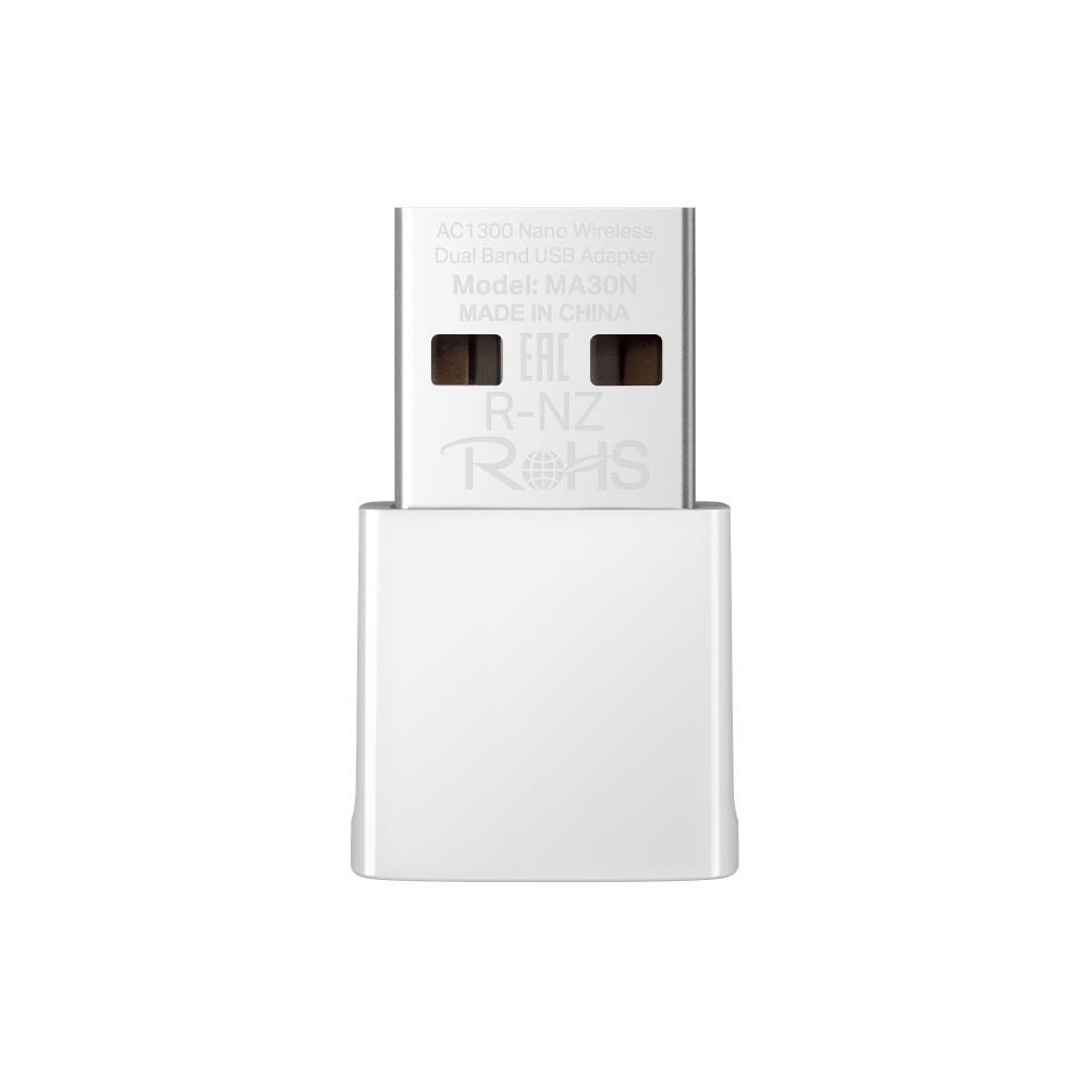 MERCUSYS MA30N WiFi5 USB nano adapter (AC1300, 2, 4GHz/ 5GHz, USB2.0)0 