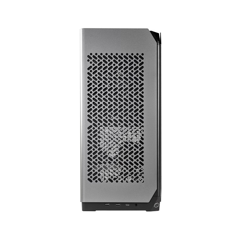 BAZAR - Cooler Master case Ncore 100 MAX,  2x USB 3.2 Gen1,  zdroj 850W,  vodní chlazení,  mini-ITX,  šedá - Poškozený obal (4 