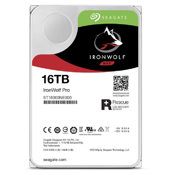 BAZAR - SEAGATE HDD IRONWOLF PRO (NAS) 16TB SATAIII/ 600,  7200rpm,  recertified product3 