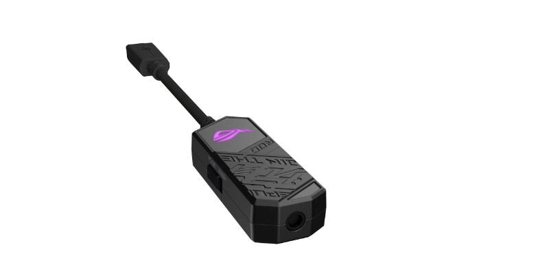 ASUS adaptér ROG CLAVIS adaptér na sluchátka,  USB-C na 3.5mm Jack,  ARGB7 