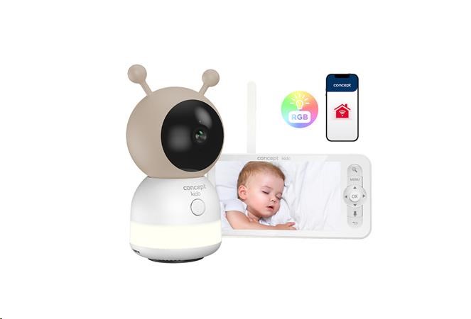 Concept KD4010 KIDO dětská chůvička s kamerou, smart, detekce pohybu zvuku, mobilní aplikace, noční vidění0 