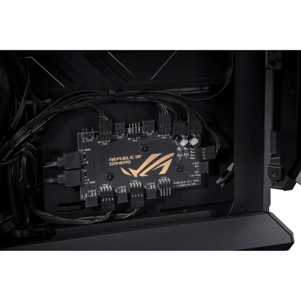 ASUS case ROG HYPERION (GR701) BTF, Big Tower, průhledná bočnice, 4x 140mm Fan, černá12 