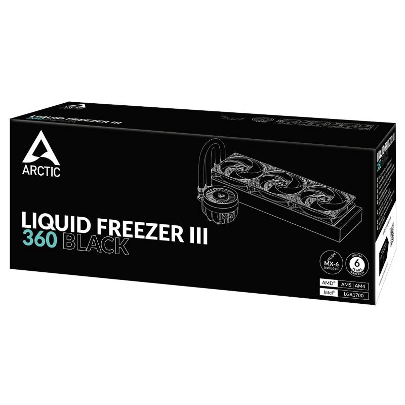 ARCTIC Vodní chladič Liquid Freezer III 360, 3x120mm, AM5, LGA1700, černá6 