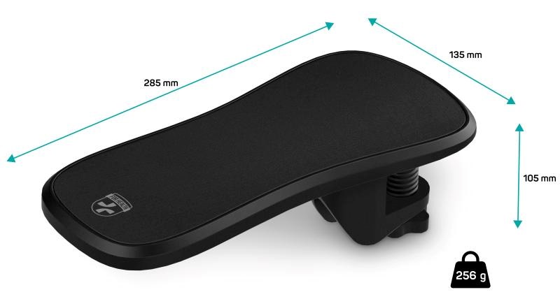 CONNECT IT Loketní opěrka ArmRest Basic For Health, Šedá2 