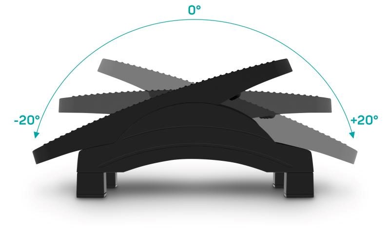 CONNECT IT Podložka pod nohy DoubleLegPad PRO For Health, černá4 