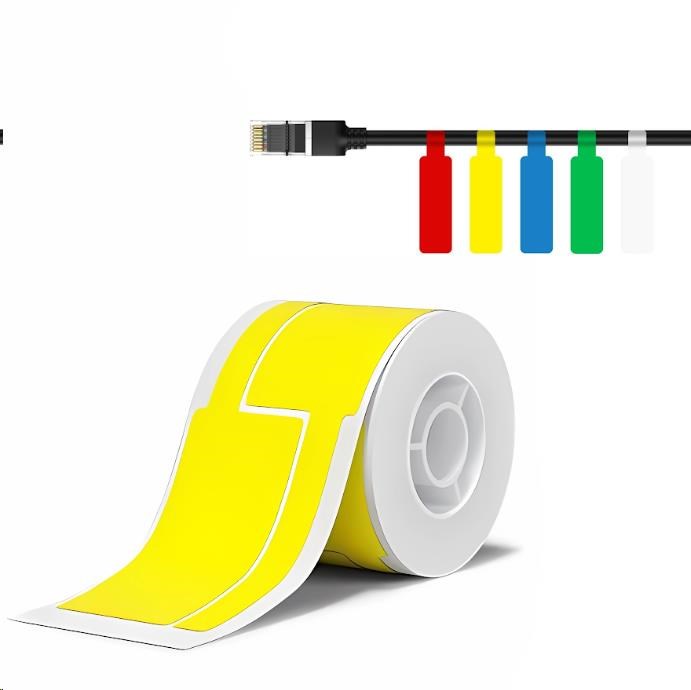Niimbot štítky na kabely T 25x76mm 200ks Žluté pro B21, B21S, B3, B1S0 