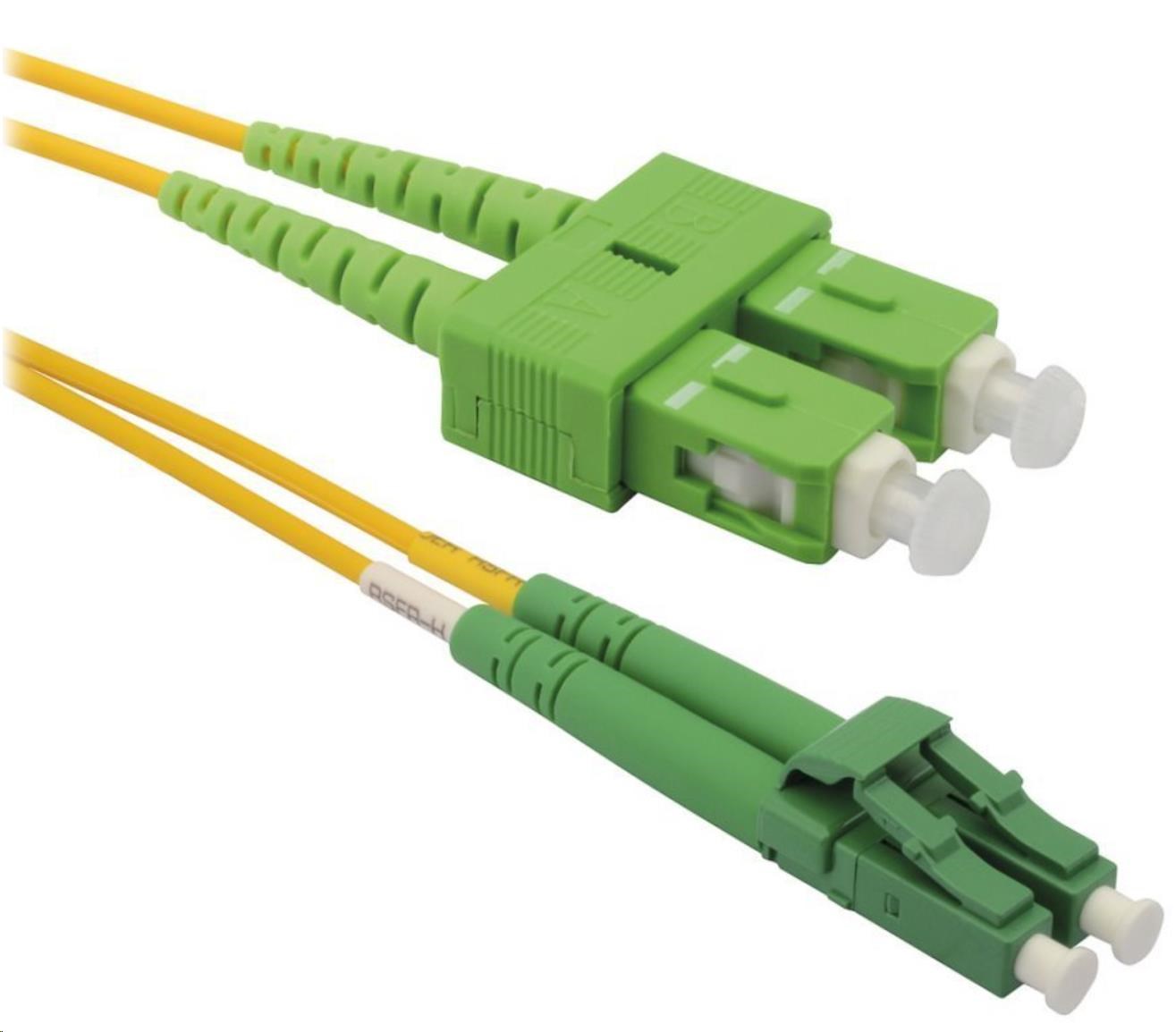 XtendLan Patch kabel,  optický,  LC-SC,  APC/ APC,  9/ 125µm,  singlemode,  duplex,  1m0 