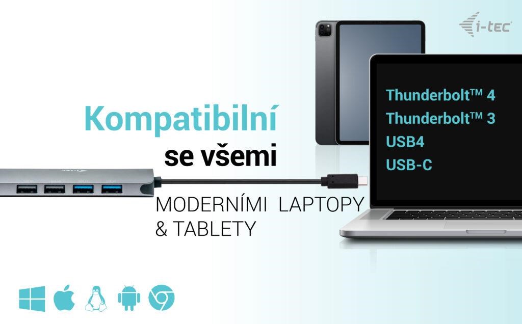 i-tec USB-C Metal Nano 2x HDMI Docking Station,  PD 100W + Charger 100W (bundle)7 
