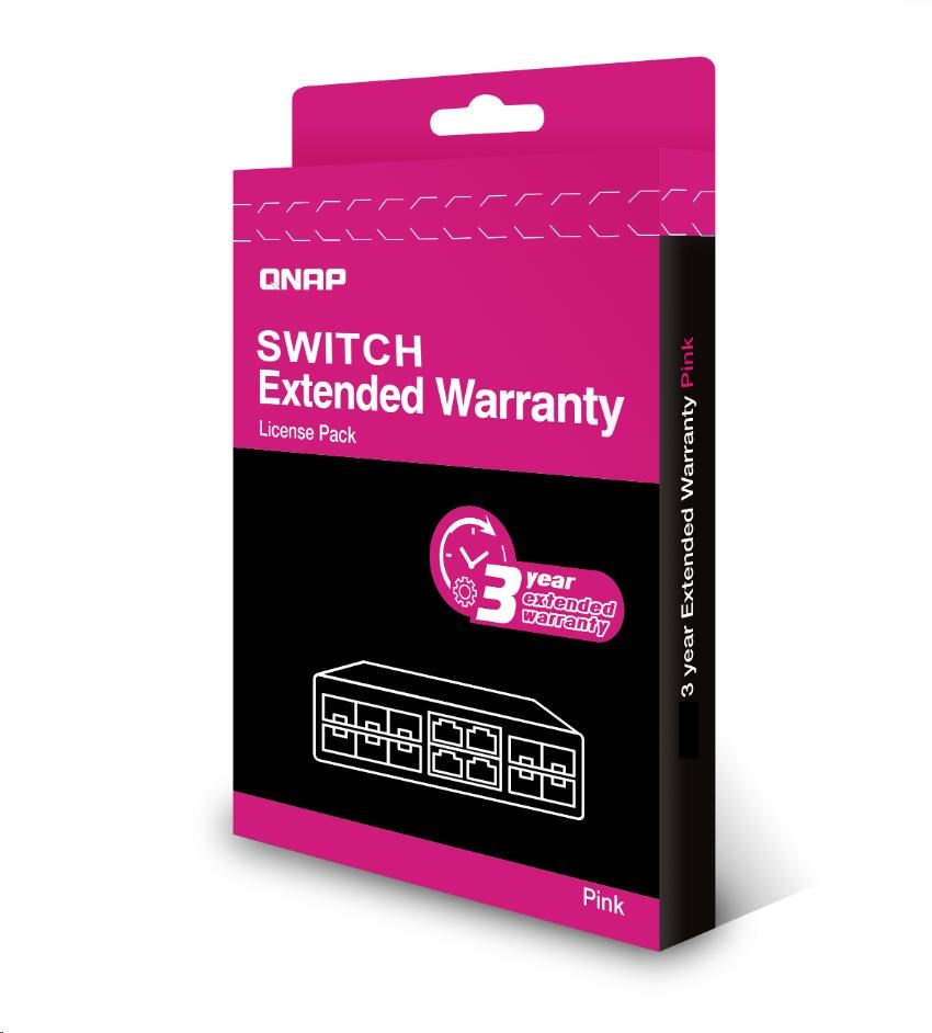 QNAP LW-NW-PINK-3Y-EI elektronická prodlužujicí záruka 3 roky0 