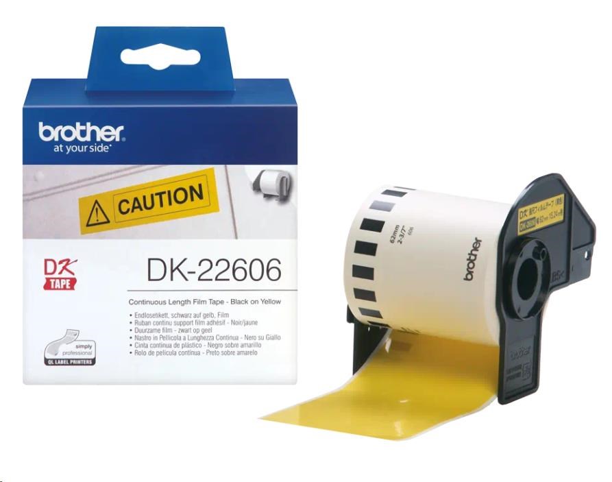 BROTHER DK-22606 žltá fólia 62mm x 15, 24m0 