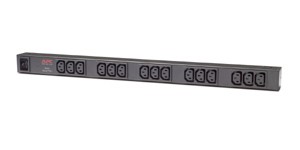 APC Rack PDU, Basic, ZeroU, 16A, 208/230V, (15)C13, IEC-320 C20 2.5m0 