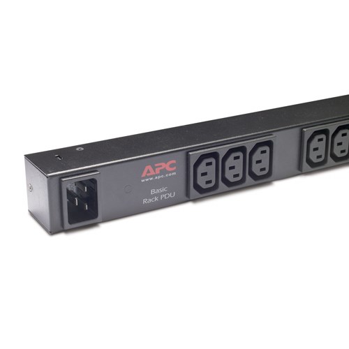 APC Rack PDU, Basic, ZeroU, 16A, 208/230V, (15)C13, IEC-320 C20 2.5m1 