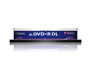 VERBATIM DVD+R(10-pack) Dvojvrstvové/8x/8.5 GB/vreteno1 