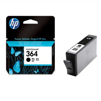 HP 364 Black Ink Cart,  6 ml,  CB316EE (250 pages)0 