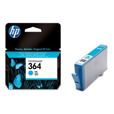 HP 364 Cyan Ink Cart,  3 ml,  CB318EE (300 pages)0 