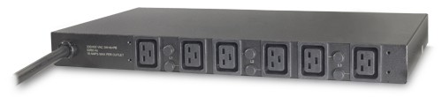 APC Rack PDU,  Basic,  1U,  22kW,  400V,  (6)C19,  IEC-309 32A 3P+N+PE 2.44m0 