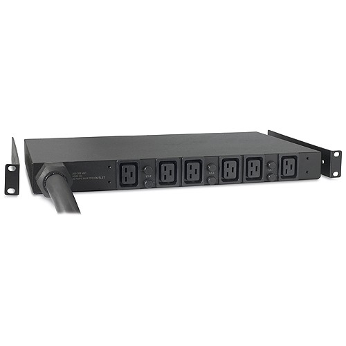 APC Rack PDU,  Basic,  1U,  22kW,  400V,  (6)C19,  IEC-309 32A 3P+N+PE 2.44m1 