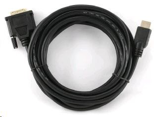 GEMBIRD HDMI kábel na DVI 4, 5 m (M/ M,  DVI-D,  Single Link,  pozlátené kontakty,  tienený)1 