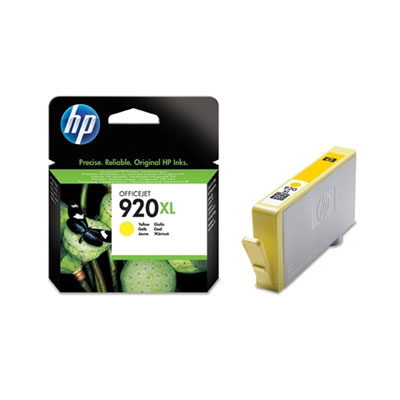HP 920XL Yellow Ink Cart,  6 ml,  CD974AE (700 pages)0 
