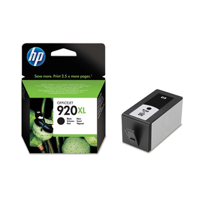 HP 920XL Black Ink Cart, 49 ml, CD975AE0 