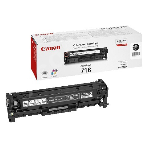 Canon LASER TONER čierny CRG-718BK (CRG718BK) 3 400 strán*0 