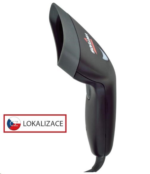 Virtuos CCD čítačka HT-10,  USB (emulácia klávesnice/ RS232),  čierna1 
