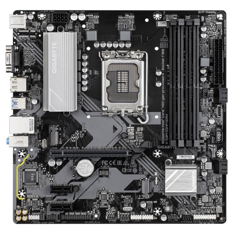 GIGABYTE MB Sc LGA1700B760M D3HP DDR4,  Intel B760,  4xDDR4,  2xDP,  1xHDMI,  1xVGA,  mATX1 