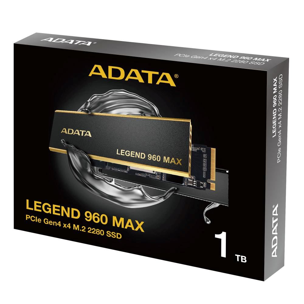 ADATA SSD 1TB LEGEND 960 MAX,  PCIe Gen4 x4,  M.2 2280,  (R:7400/  W:6000MB/ s)6 