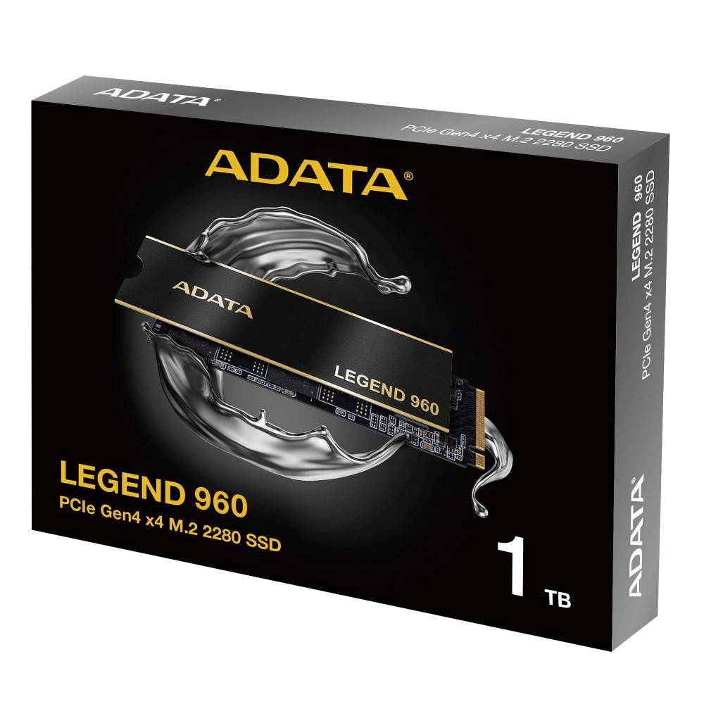 ADATA LEGEND 960/ 1TB/ SSD/ M.2 NVMe/ Čierna/ Heatsink/ 5R6 