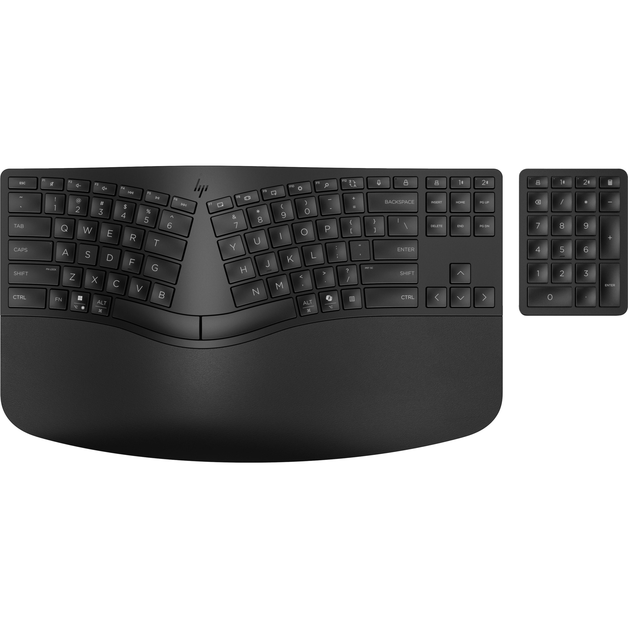 HP 960 Black Ergonomic Wireless Keyboard - bezdrátová ergonomická klávesnice CZ/ SK3 