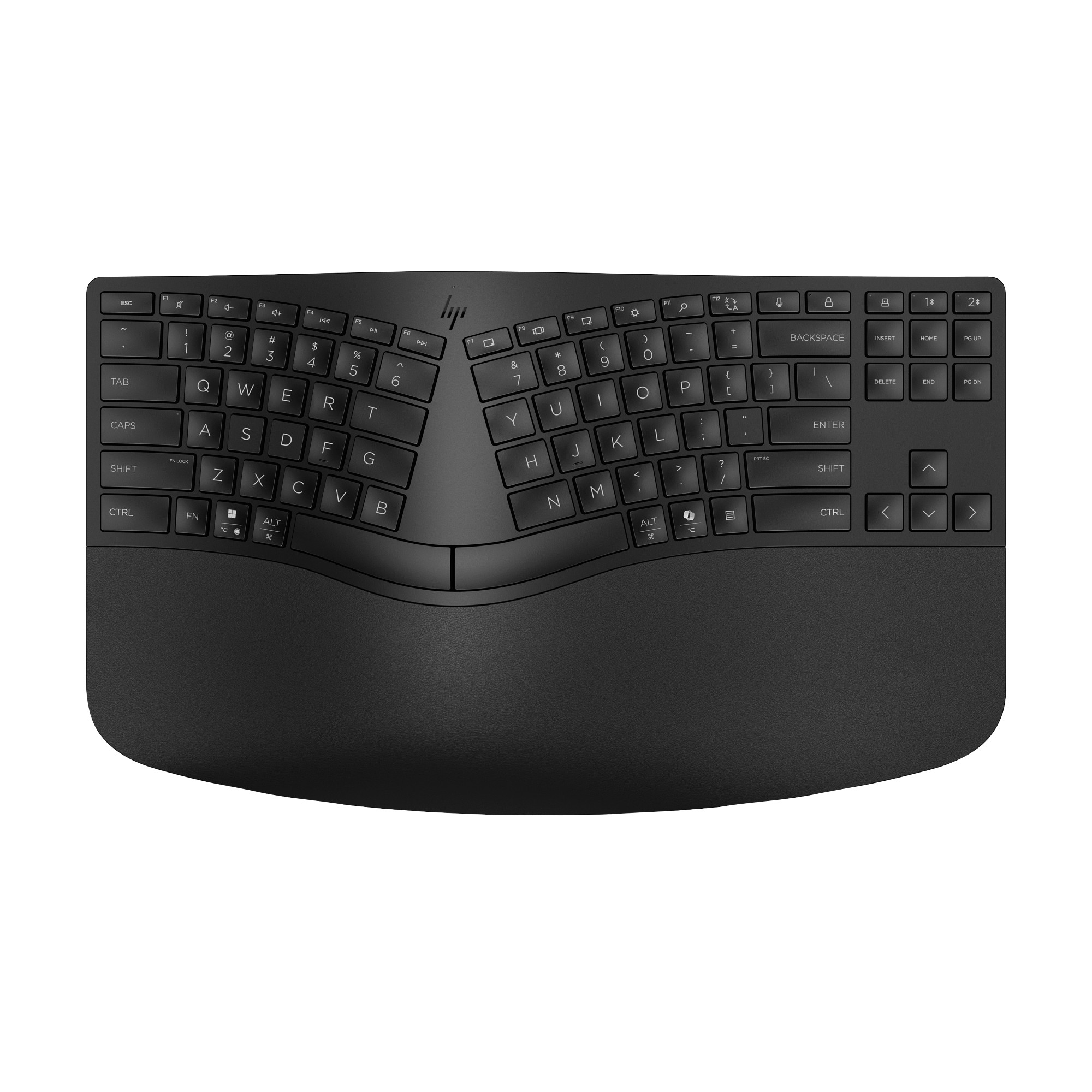 HP 960 Black Ergonomic Wireless Keyboard - bezdrátová ergonomická klávesnice CZ/ SK8 