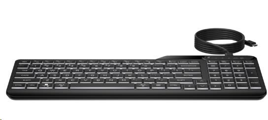 HP 400 Backlit Wired Keyboard - drátová podsvícená klávesnice CZ/ SK0 