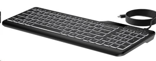 HP 400 Backlit Wired Keyboard - drátová podsvícená klávesnice CZ/ SK1 