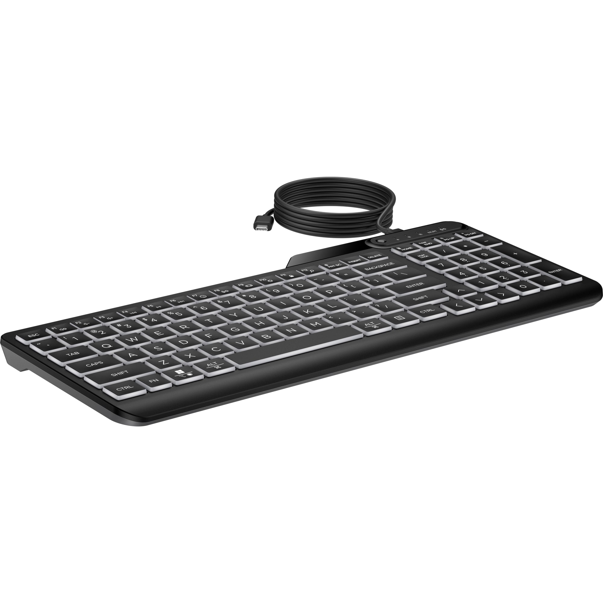 HP 400 Backlit Wired Keyboard - drátová podsvícená klávesnice CZ/ SK19 