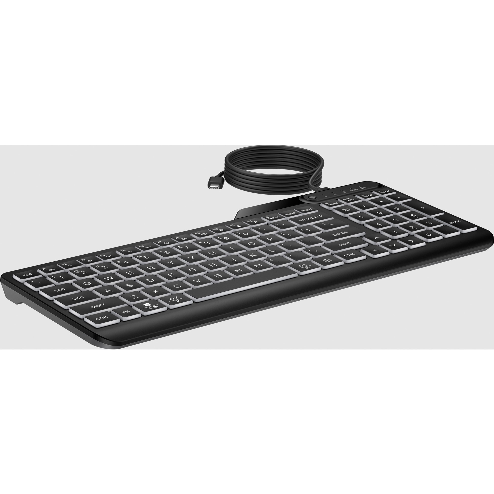 HP 400 Backlit Wired Keyboard - drátová podsvícená klávesnice CZ/ SK13 