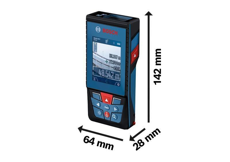 BOSCH GLM 100-25 C laserový měřič vzdálenosti, IP54, laser 2. třídy, automatické vypnutí, až 50 uložených hodnot1 