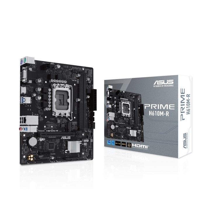 ASUS MB Sc LGA1700 PRIME H610M-R SI,  Intel H610,  2xDDR5,  1xHDMI,  1xDVI,  1xVGA,  mATX0 