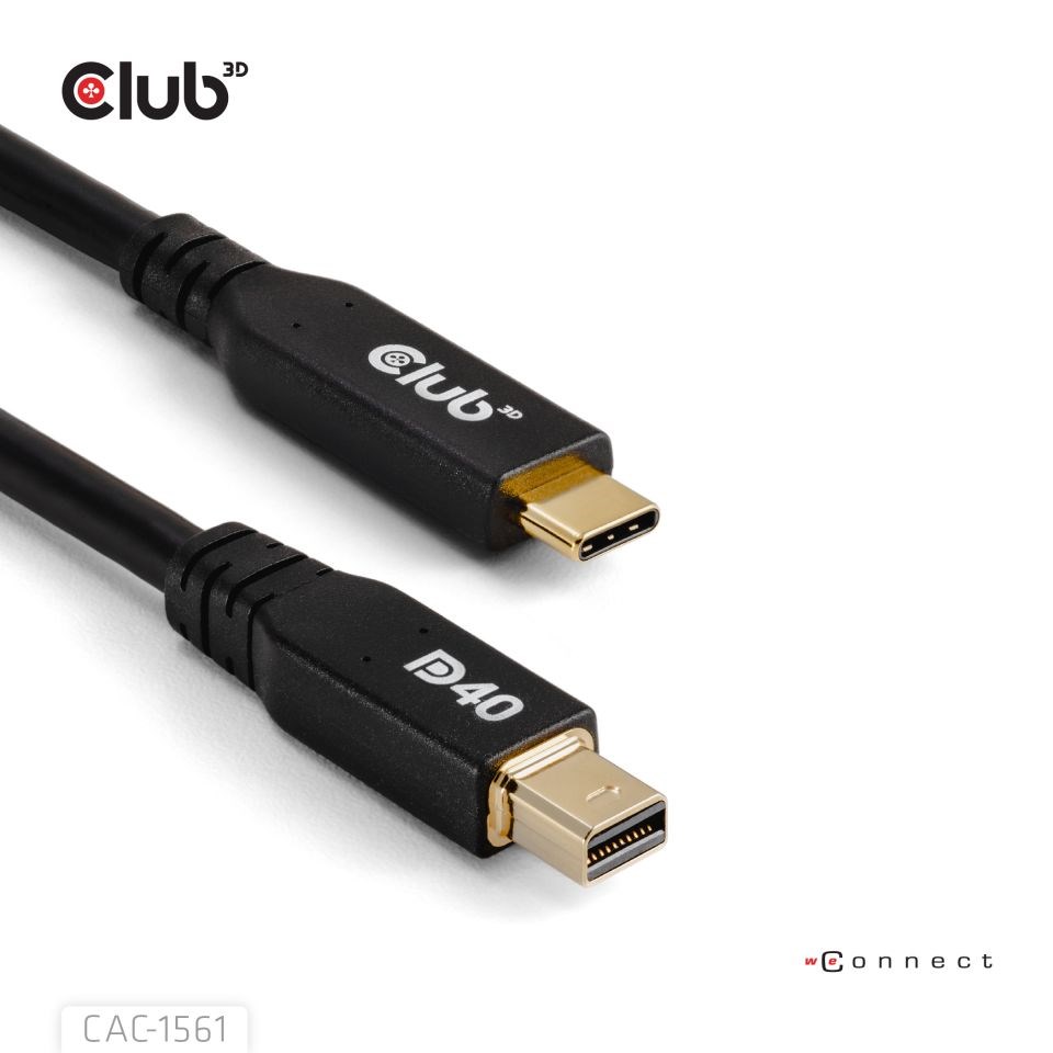 Club3D Kabel USB-C na MiniDisplayPort 2.1, 8K30Hz, DSC1.2, UHBR10, 2m3 